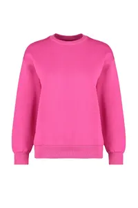 TRENDYOLMİLLA Fuchsia Thick Regular/Normal Pattern Crew Neck Basic Knitting Sweatshirt with Fleece Inside - Image 9
