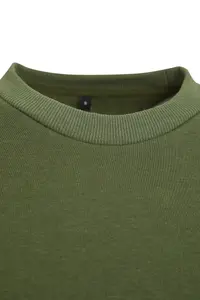 TRENDYOLMİLLA Khaki Thick With Fleece Inside Regular/Normal Pattern Crew Neck Basic Knitting Sweatshirt - Image 8