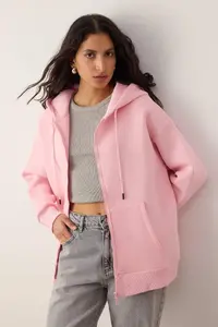TRENDYOLMİLLA Light Pink Knitting Sweatshirt - Image 2