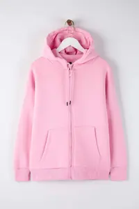 TRENDYOLMİLLA Light Pink Knitting Sweatshirt - Image 5