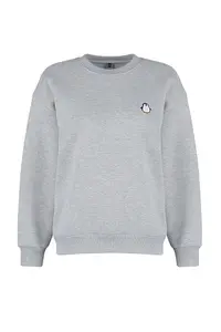 TRENDYOLMİLLA Gray animals Embroidered Regular/Normal Pattern Thick Fleece Lined Knitting Sweatshirt - Image 7
