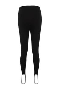 TRENDYOLMİLLA Black High Waist Fuso interlock Flexible Knitting Leggings - Image 7