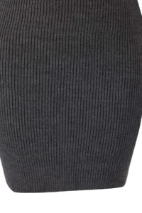 TRENDYOLMİLLA Anthracite Turndown collar Knitwear Top and Bottom Set - Image 7