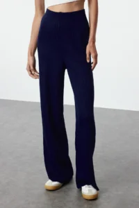 TRENDYOLMİLLA Dark Navy Knitwear Top and Bottom Set - Image 5