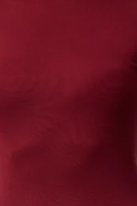 TRENDYOLMİLLA Burgundy Viscose/Soft Fabric Flexible Knitting Blouse with Fingering Detail - Image 3