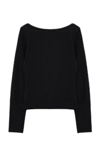 TRENDYOLMİLLA Black Cowl Neck Fitted Knitting Blouse - Image 7