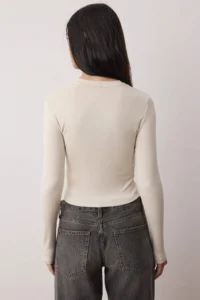 TRENDYOLMİLLA Stone-Dark Brown 2 Sets Package Crop/Short Fitted/Body-Fitting Knitting Blouse - Image 4