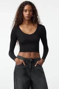 TRENDYOLMİLLA Black-Ecru 2 Sets Package Fitted Knitting Blouse - Image 4