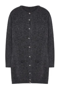 TRENDYOLMİLLA Anthracite Mini Size Knitwear Woolly Dress - Image 6