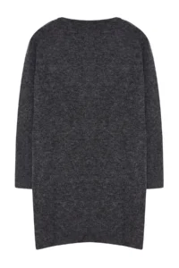 TRENDYOLMİLLA Anthracite Mini Size Knitwear Woolly Dress - Image 7