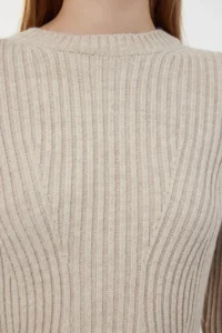 TRENDYOLMİLLA Stone Mini Knitwear A-line Formda Dress - Image 4