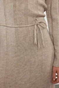 TRENDYOLMİLLA Mink Maxi Knitwear Soft textured Binding Detailed Dress - Image 4