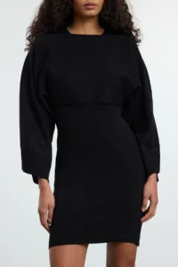 TRENDYOLMİLLA Black Mini Knitwear Bolero-Dress Set - Image 3