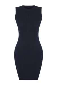 TRENDYOLMİLLA Navy Blue Mini Knitwear Bolero-Dress Set - Image 7