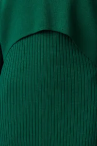 TRENDYOLMİLLA Green Midi Knitwear LONG Sweater-Dress Set - Image 3