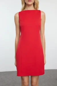 TRENDYOLMİLLA Rejection A Cut Mini Lined Weaving Dress - Image 4