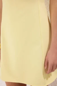 TRENDYOLMİLLA Yellow A Cut Mini Lined Weaving Dress - Image 4