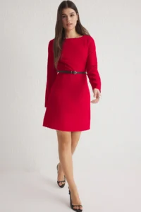 TRENDYOLMİLLA Rejection Arched Plain A Cut Arched Short / Mini Weaving Dress - Image 2