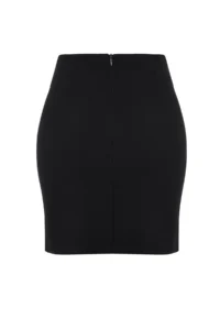 TRENDYOLMiLLA Black Double breasted Kapama Mini Size Weaving Skirt - Image 9