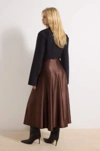 TRENDYOLMİLLA Dark Brown Skirt - Image 4