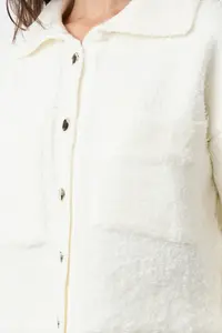 TRENDYOLMİLLA Bonnet Soft textured Polo Shirt Collar Coat Look Knitwear Cardigan - Image 4