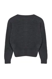 TRENDYOLMİLLA Dark Gray Basic buttoned Jacket Look Soft textured Knitwear Cardigan - Image 7