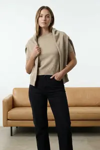 TRENDYOLMİLLA Stone Basic Blouse-Cardigan Set Knitwear Cardigan - Image 2