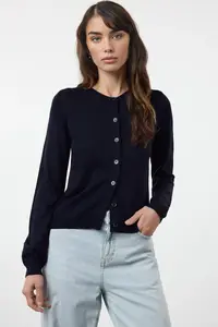 TRENDYOLMİLLA Navy Blue-Gray 2 Sets Paket Crew Neck Knitwear Cardigan - Image 2