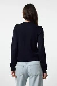 TRENDYOLMİLLA Navy Blue-Gray 2 Sets Paket Crew Neck Knitwear Cardigan - Image 3