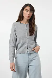TRENDYOLMİLLA Navy Blue-Gray 2 Sets Paket Crew Neck Knitwear Cardigan - Image 4