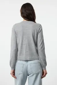 TRENDYOLMİLLA Navy Blue-Gray 2 Sets Paket Crew Neck Knitwear Cardigan - Image 5