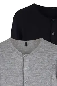 TRENDYOLMİLLA Navy Blue-Gray 2 Sets Paket Crew Neck Knitwear Cardigan - Image 8