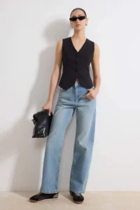 TRENDYOLMİLLA Light Blue-6001  High Waist Wide Leg jeans