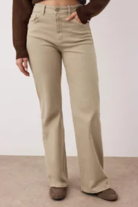 TRENDYOLMİLLA Stone  High Waist comfort/Flexible Wide Leg jeans - Image 3