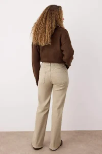 TRENDYOLMİLLA Stone  High Waist comfort/Flexible Wide Leg jeans - Image 4