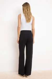 TRENDYOLMİLLA Black Thin Extra High Waist Wide Leg/Wide Cut Pants - Image 4