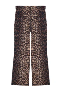 TRENDYOLMİLLA Brown Leopard Patterned Straigth/Plain Kesim Weaving Dress Pants - Image 9