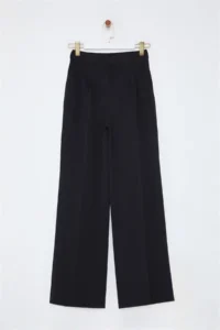 TRENDYOLMİLLA Black Pilili Wide Leg/Wide Leg Weaving Pants  Palazzo Pants - Image 6