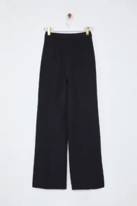 TRENDYOLMİLLA Black Pilili Wide Leg/Wide Leg Weaving Pants  Palazzo Pants - Image 7