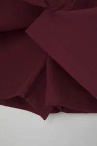 TRENDYOLMiLLA Teen Burgundy Bow Detailed slit Mini Weaving Shorts Skirt - Image 7