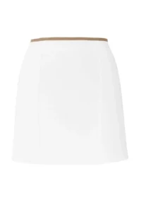 TRENDYOLMiLLA White Arched Mini Weaving Skirt Look Shorts - Image 9