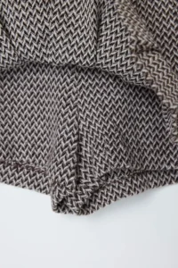 TRENDYOLMiLLA Multicolored Belt Detailed Wool Content Weaving Skirt Look Shorts - Image 8