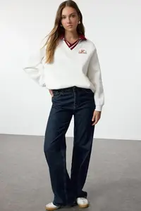 TRENDYOLMİLLA Ecru  Knitting Sweatshirt - Image 2