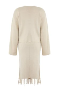 TRENDYOLMİLLA Special Collection Stone Skirt Tasseled Knitwear Top and Bottom Set - Image 8