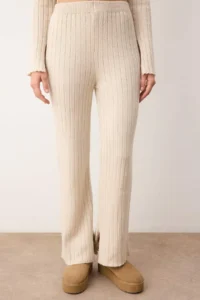 TRENDYOLMİLLA Stone Soft textured Sweater-Pants Knitwear Top and Bottom Set - Image 4