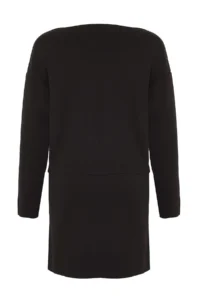 TRENDYOLMİLLA Black Premium Yarn/Special Yarn Cardigan-Skirt Knitwear Top and Bottom Set - Image 6