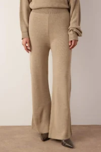 TRENDYOLMİLLA Mink Boat Neck Sweater-Pants Knitwear Bottom - Top Set - Image 3