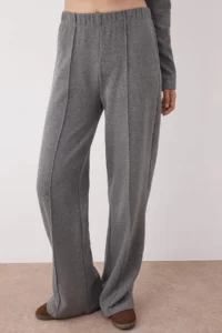 TRENDYOLMİLLA Anthracite 3 Sets Thessaloniki/Knitwear look buttoned Flexible Knitting Bottom - Top Set - Image 5