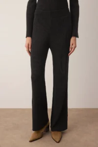 TRENDYOLMİLLA Black Square Neck Bodysuit hugging Knitwear Bottom - Top Set - Image 3