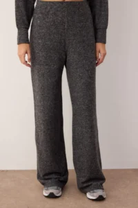 TRENDYOLMİLLA Anthracite Knitting Zippered soft Top and Bottom Set - Image 3